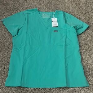 FIGS Women's Teal Top